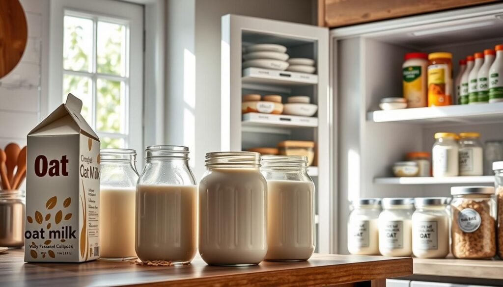 oat milk storage methods